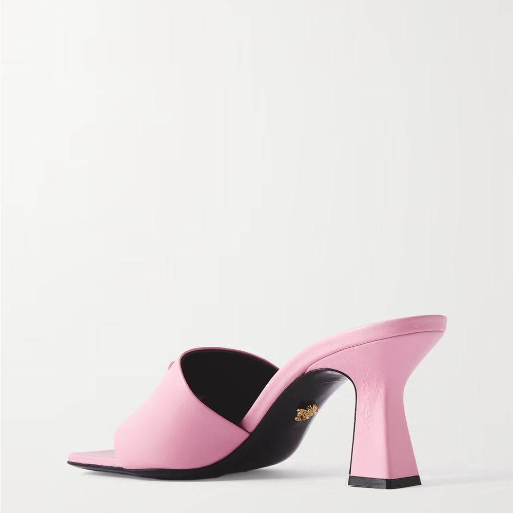 Versace Nappa Mule in Baby Pink - Picture 3 of 10